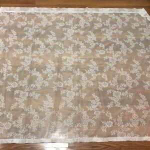 Lace curtain panel 56” wide x 49” long